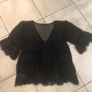 - LF sheer lacey shirt NEW